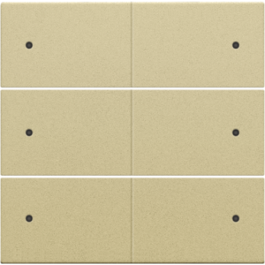 Afwerkingsset 6-voudige drukknop 24V + LED Alu Gold Coated 221-60150