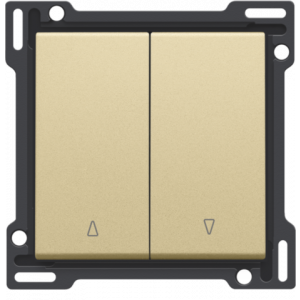 Knoppen Tweevoudige Rolluikschakelaar Alu Gold Coated 221-65914