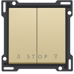 Knoppen Tweevoudige Rolluikdrukknop Alu Gold Coated 221-65918