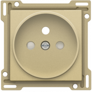 Centraalplaat stopcontact 21mm Alu Gold Coated 221-66101
