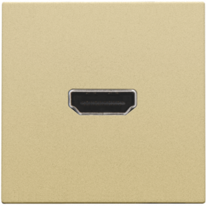 Afwerking HDMI-HDMI Alu Gold Coated 221-69417