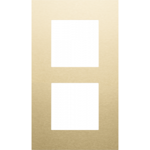 Afdekplaat 2-voudig 60mm Alu Gold Coated 221-76200