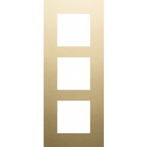 Afdekplaat 3-voudig 60mm Alu Gold Coated 221-76300