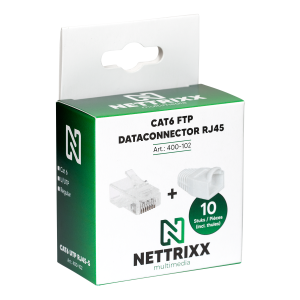 CAT6 UTP dataconnector RJ45 - 10 stuks