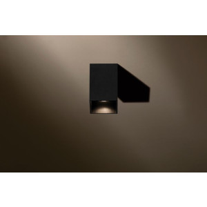 Opbouwspot vierkant GU10 ZWART