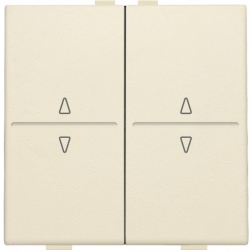 100-00010-Toets 2X RF / Bus O/N Creme 100-00010-Niko