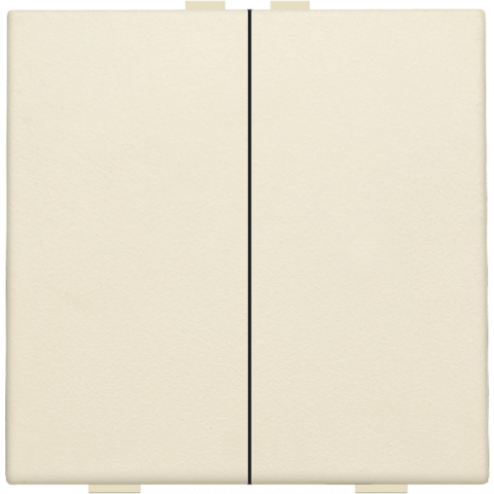 100-51002-Home Control Tweevoudige Drukknop Creme 100-51002-Niko