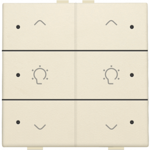 100-52046-Home Control Dubbele Dimbediening + LED Creme 100-52046-Niko