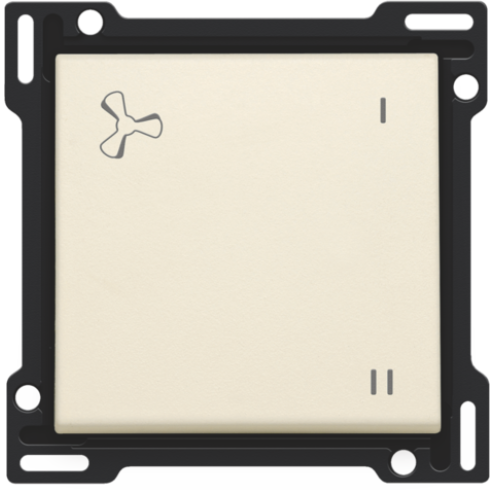 100-61106-Toets met ventilatieaanduiding Creme 100-61106-Niko