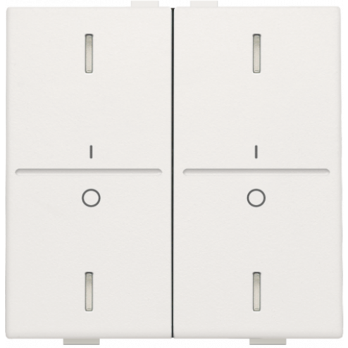 101-00034-Toets 2X met lens I-0 White 101-00034-Niko