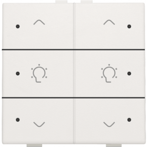 101-52046-Home Control Dubbele Dimbediening + LED White 101-52046-Niko