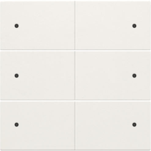 101-60150-Afwerkingsset 6-voudige drukknop 24V + LED White 101-60150-Niko