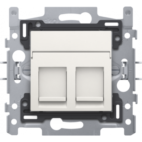 101-65152-2 x RJ45 UTP CAT5E White 101-65152-Niko