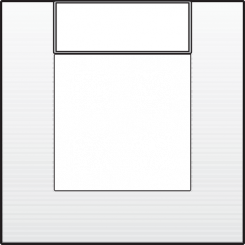 101-76101-Afdekpl Enkelvoudig White White 101-76101-Niko