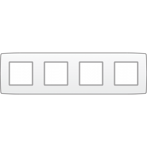101-76400-Afdekplaat 4-voudig 71mm White 101-76400-Niko
