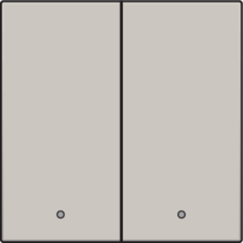 102-32004-Set tweevoudige drukknop voor slimme schakelaar met feedback Light Grey 102-32004-Niko
