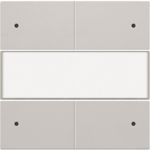 102-40350-Set 4-voudige drukknop 24V + LED + Tekstveld Light Grey 102-40350-Niko