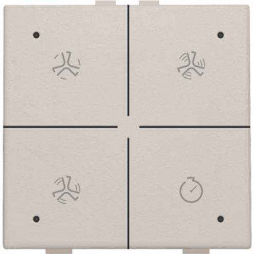 102-52054-Home Control Ventilatie + LED Light Grey 102-52054-Niko