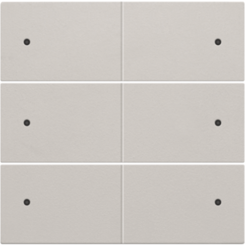 102-60150-Afwerkingsset 6-voudige drukknop 24V + LED Light Grey 102-60150-Niko