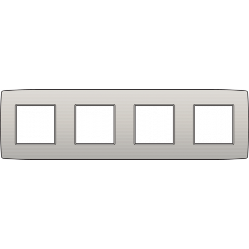102-76400-Afdekplaat 4-voudig 71mm Light Grey 102-76400-Niko