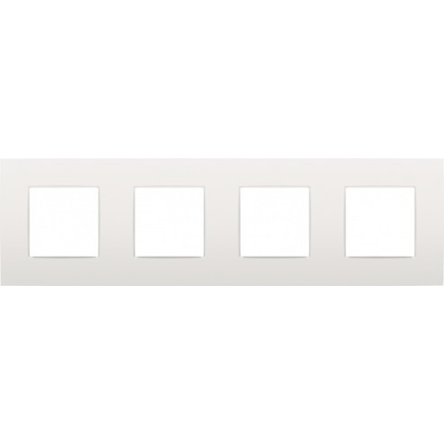 120-76400-Afdekplaat 4-voudig 71mm Intense White 120-76400-Niko