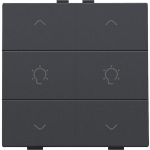 122-51046-Home Control Dubbele Dimbediening Athracite 122-51046-Niko