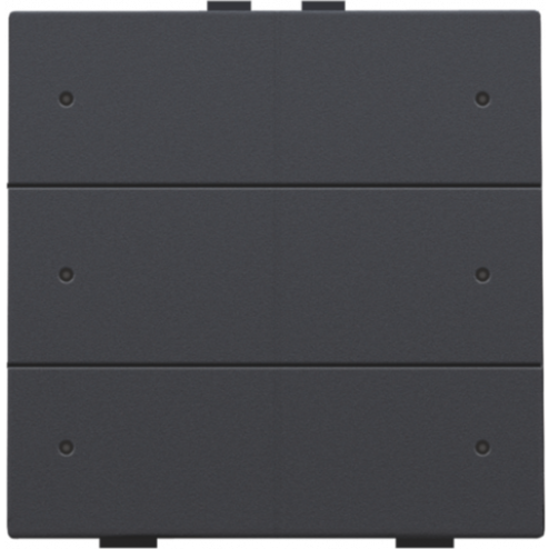 122-52006-Home Control Zesvoudige Drukknop + LED Athracite 122-52006-Niko
