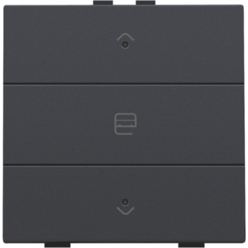 122-52033-Home Control Zesvoudige Drukknop + LED Athracite 122-52033-Niko
