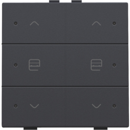 122-52036-Home Control Dubbele Motorsturing + LED Athracite 122-52036-Niko
