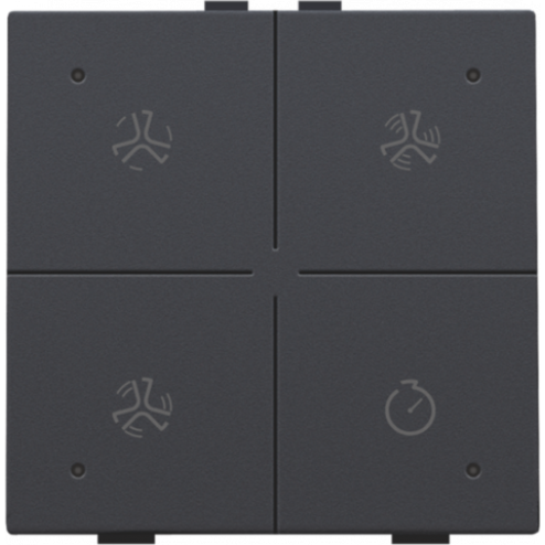122-52054-Home Control Ventilatie + LED Athracite 122-52054-Niko