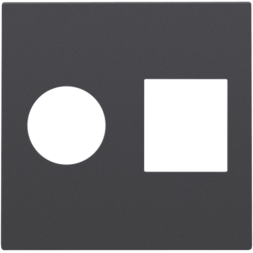 122-65702-Centraalplaat Aansluiting Tv/Rj45 Athracite 122-65702-Niko