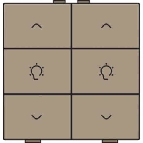 123-51046-Home Control Dubbele Dimbediening Bronze 123-51046-Niko