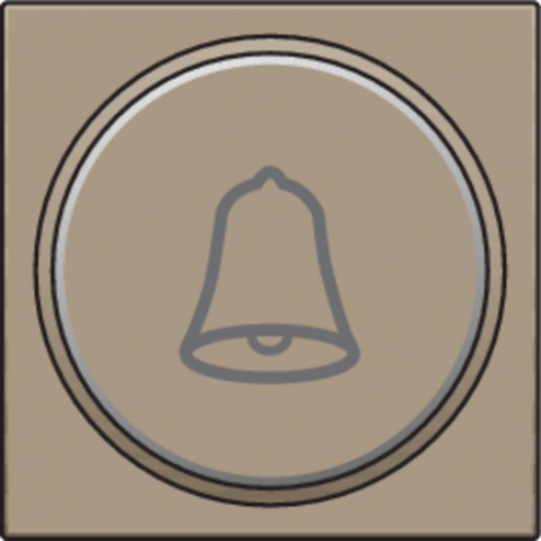 123-64007-Drukknop set 'Bel' Bronze 123-64007-Niko