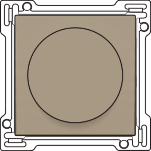 123-65938-Afwerkingsset 1-0-2 Draaischakelaar Motor Bronze 123-65938-Niko