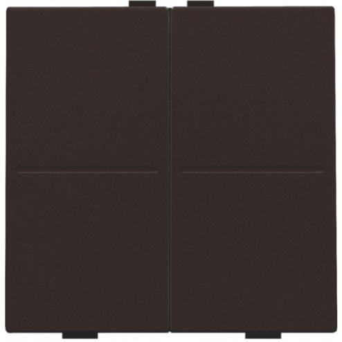 124-00007-Toets 2X RF / Bus Dark Brown 124-00007-Niko