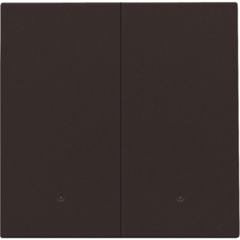 124-32004-Set tweevoudige drukknop voor slimme schakelaar met feedback Dark Brown 124-32004-Niko