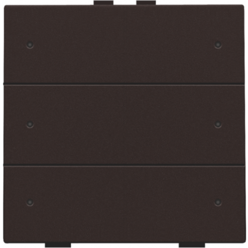 124-52006-Home Control Zesvoudige Drukknop + LED Dark Brown 124-52006-Niko