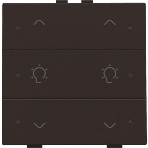 124-52046-Home Control Dubbele Dimbediening + LED Dark Brown 124-52046-Niko