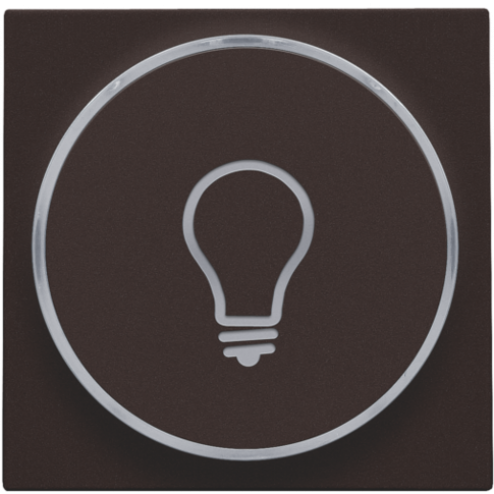 124-64008-Drukknop set 'Lamp' Dark Brown 124-64008-Niko