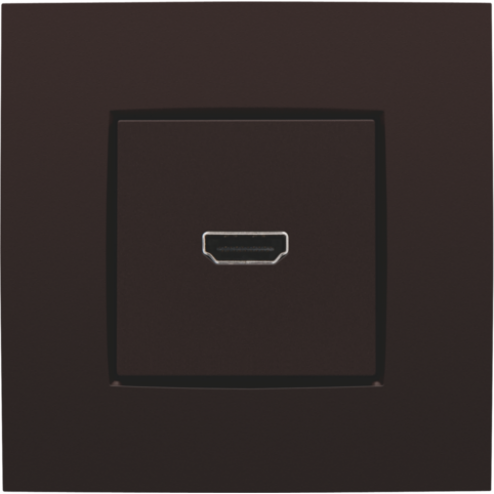 124-69417-Afwerking HDMI-HDMI Dark Brown 124-69417-Niko