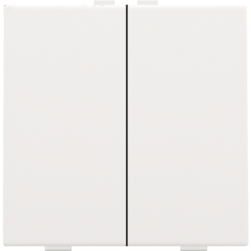 154-51002-Home Control Tweevoudige Drukknop White Coated 154-51002-Niko