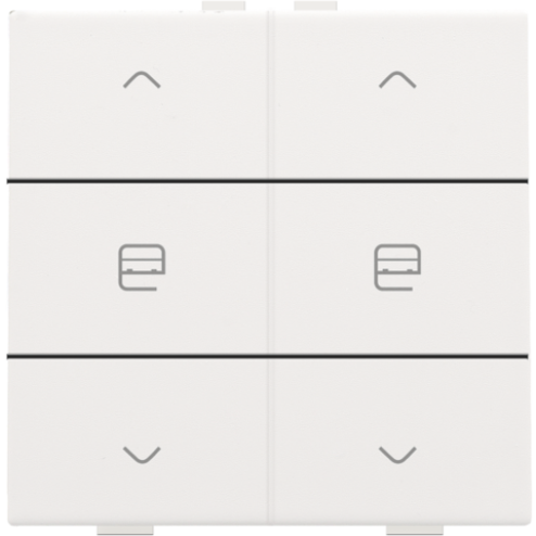 154-51036-Home Control Tweevoudige Motorbediening White Coated 154-51036-Niko