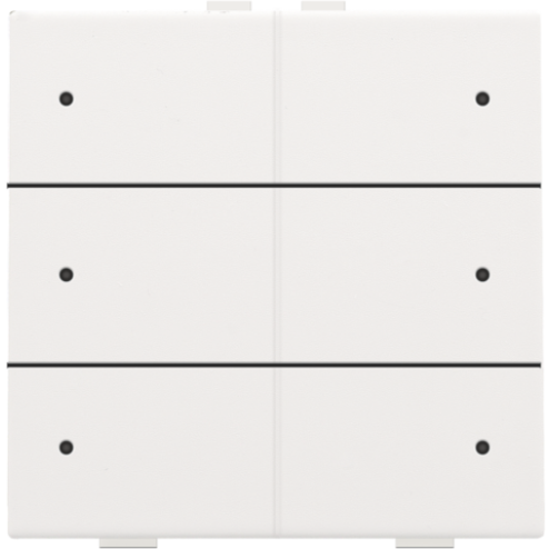 154-52006-Home Control Zesvoudige Drukknop + LED White Coated 154-52006-Niko