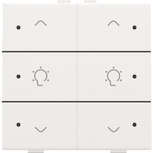 154-52046-Home Control Dubbele Dimbediening + LED White Coated 154-52046-Niko