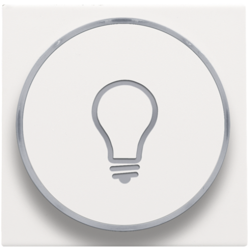 154-64008-Drukknop set 'Lamp' White Coated 154-64008-Niko