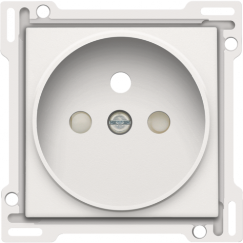 154-66101-Centraalplaat stopcontact 21mm White Coated 154-66101-Niko