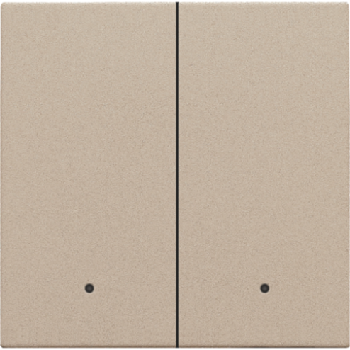157-32004-Set tweevoudige drukknop voor slimme schakelaar met feedback Champagne Coated 157-32004-Niko