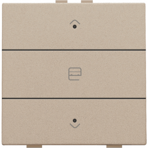 157-52033-Home Control Zesvoudige Drukknop + LED Champagne Coated 157-52033-Niko