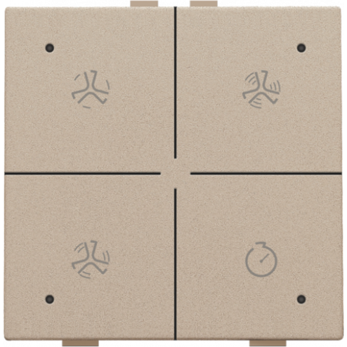 157-52054-Home Control Ventilatie + LED Champagne Coated 157-52054-Niko