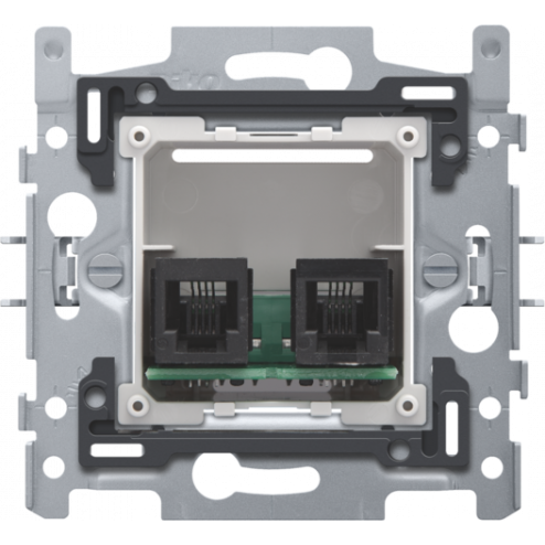 170-09030-Sokkel Tel 2 X RJ11 parallel  170-09030-Niko